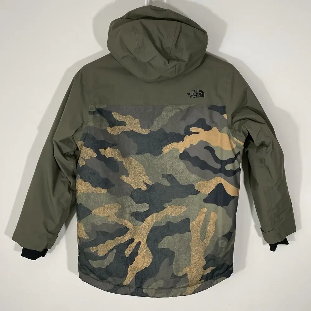 The North Face Brayden Insulated Winter Ski Coat Boys Medium 10-12 Camo Jacket